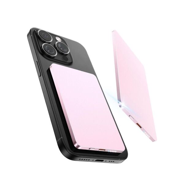 モバイルバッテリー マグセーフ対応 5000mAh Power Bank Magsafe対応 超薄 軽量 22.5WタイプC