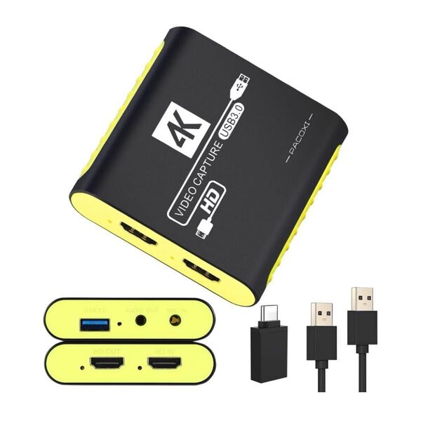 HDMI ビデオキャプチャー ボード Switch対応 USB3.0 & YUY2サポート1080P 60FPSビデオ録画 4K