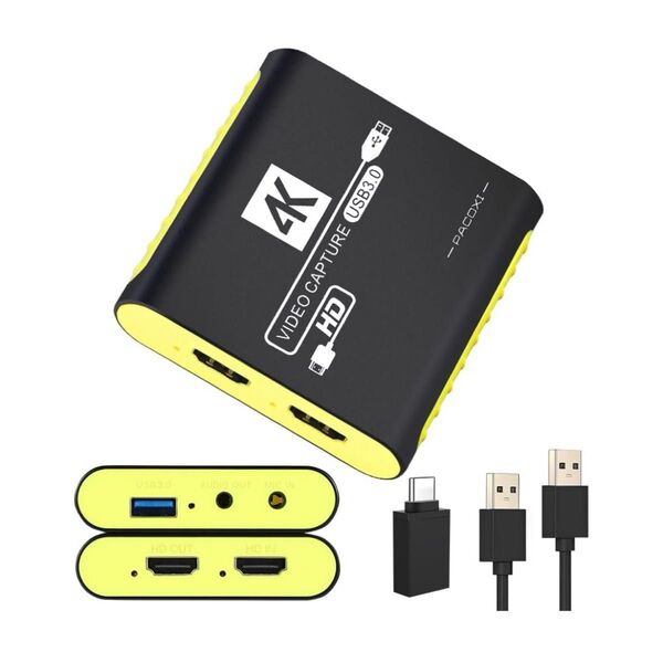 HDMI ビデオキャプチャー ボード Switch対応 USB3.0 & YUY2サポート1080P 60FPSビデオ録画 4K