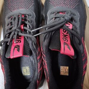 安全靴 25.5cm ブラック レッド