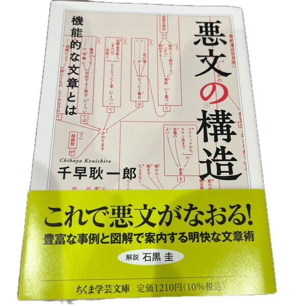 悪文の構造 機能的な文章とは (ちくま学芸文庫 チ8-1) 千早耿一郎/著