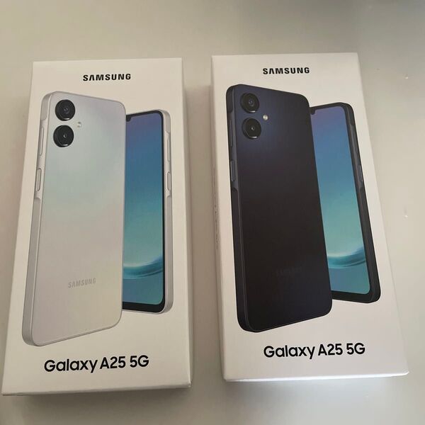 【未使用未開封】Galaxy A25 5G SCG33 ライトブルー ブラック2台セット 64GB Samsung