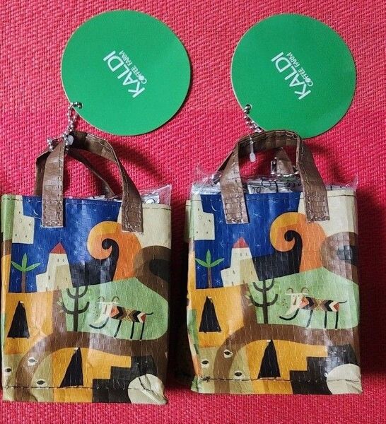 KALDI カルディ エコバッグ伝説柄 ミニミニミニクランチ◆2個セット◆新品未開封◆ラッピング可能