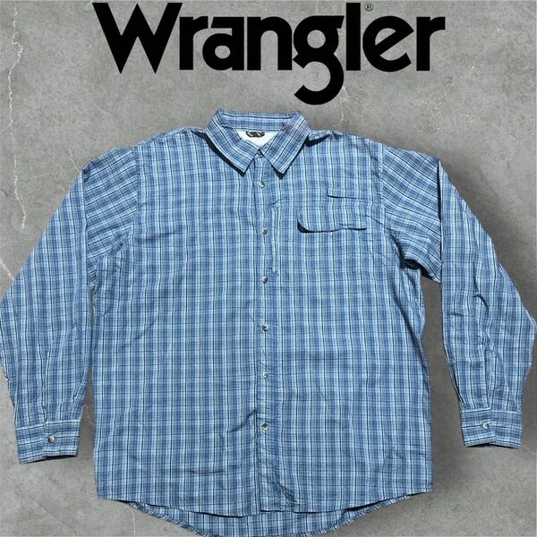 Wrangler ラングラー 長袖 ウエスタンシャツ チェックシャツ