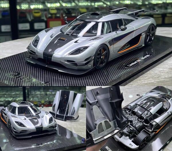 未使用 MCM モデル ケーニグセグ 1/18 ONE 1 ミニカー 樹脂製