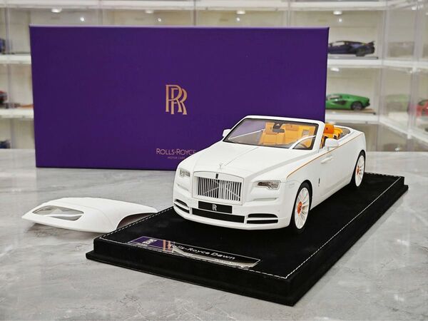 未使用 HH モデル 1/18 ロールスロイス DAWN マットホワイト ミニカー 限定20台