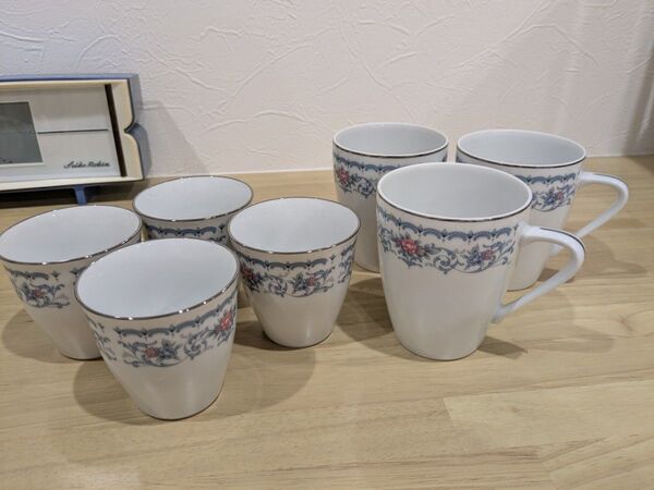 Noritake ノリタケ ロマンブルー マグカップ&湯呑み
