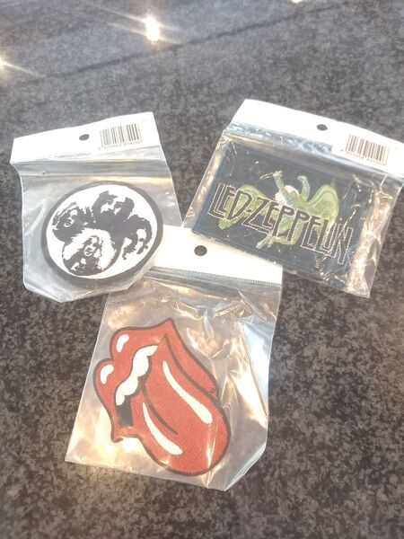 新品未使用 Led Zeppelin レッドツェッペリン Rolling Stones ローリングストーンズ ワッペン