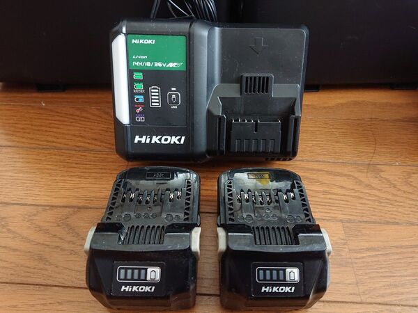 ハイコーキ HIKOKI 36Vマルチボルトバッテリー2個&充電器セット BSL36A18 UC18YDL2 中古品