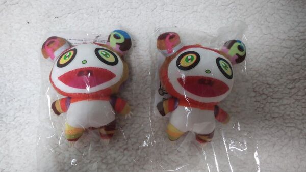 2個セット★ 村上隆 ぬいぐるみ パンダ キーチェーン カイカイキキ キーホルダー