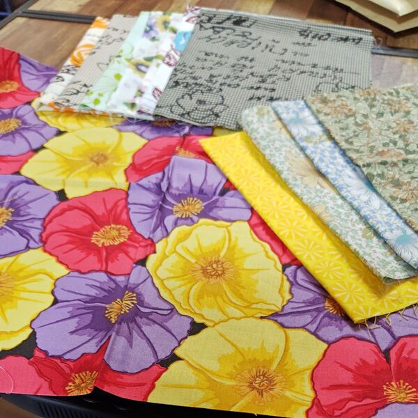花柄カットクロス35×39センチ12枚セット