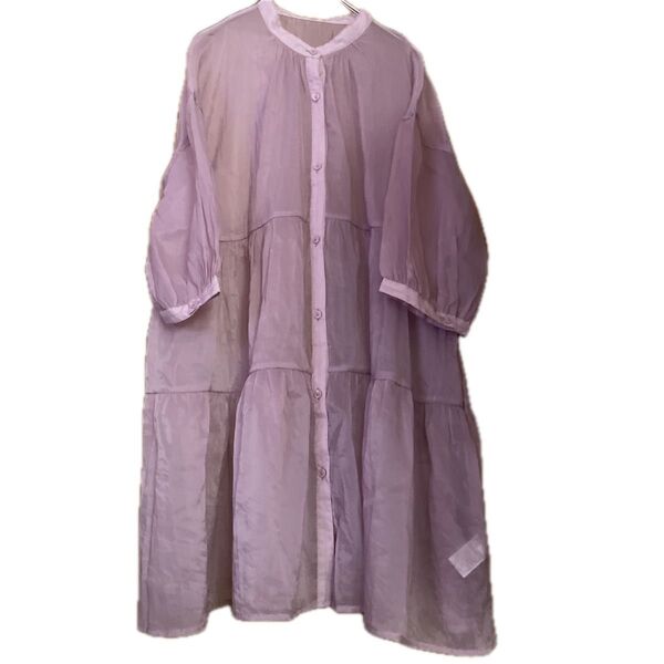 新品 シフォンワンピース