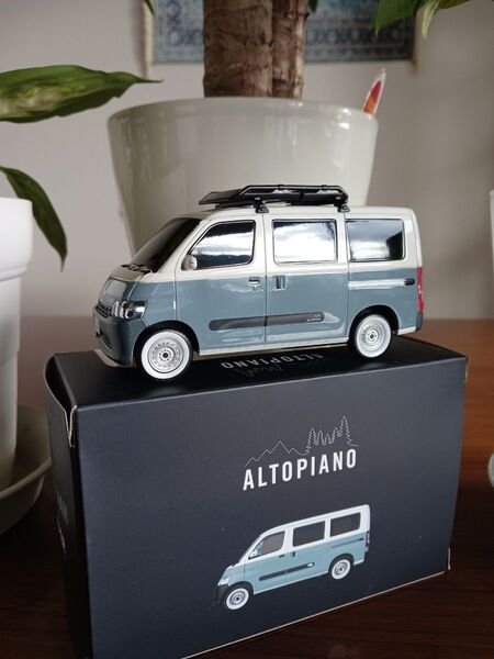 トヨタ アルトピアーノ ミニカー グレーブルー 未使用-非売品