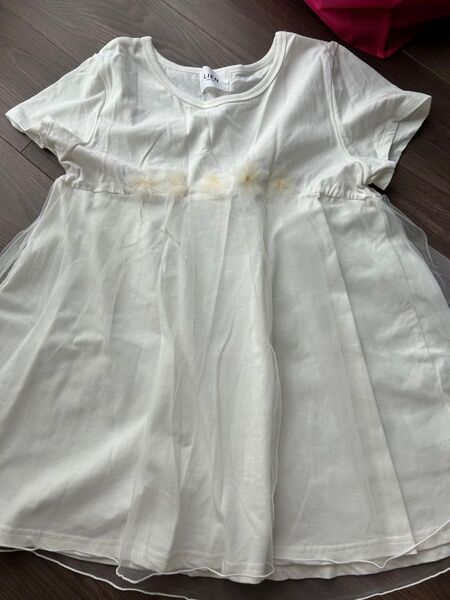 チュニック 親子コーデ リンクコーデ トップス 半袖 カットソー Tシャツ