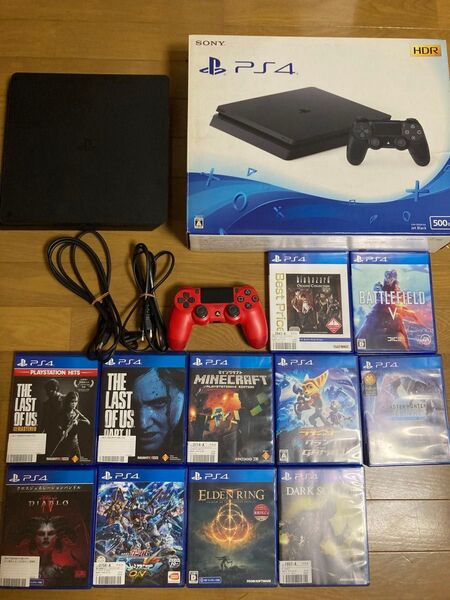 PS4 本体 ソフト10本 コントローラーまとめ売り