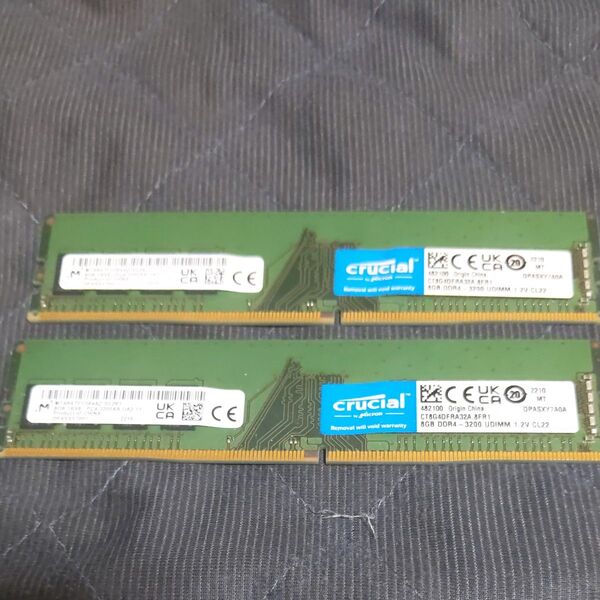 Crucial デスクトップ用 DDR4 3200 8gb×2枚