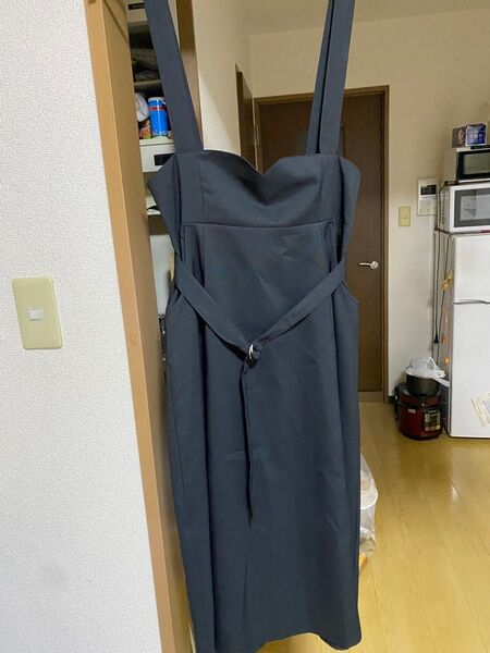 ジャンパースカートLL ワンピース 黒