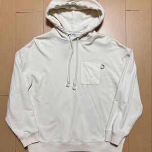 LOEWE ロエベ アナグラム レザーパッチ パーカー S
