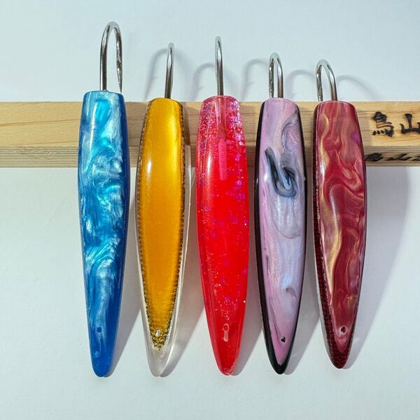 鳥山漁具 【B品5本セットTP51】 トローリング ステンレス針 弓角ルアー 9〜9.8cm(550514)