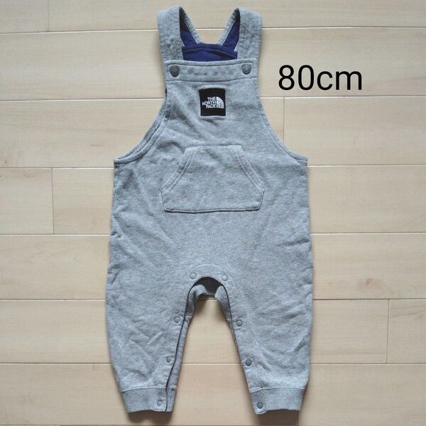 THE NORTH FACE ベビー オーバーオール グレー 80cm