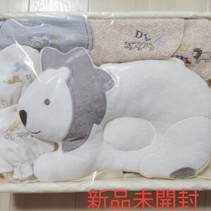 DANDE LION 出産祝い ピローねんねセット ベビー枕 授乳スタイ 汗とりパッド ミトン