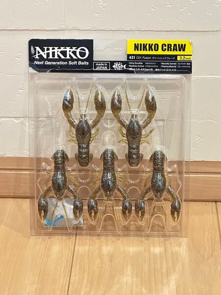 C ニッコークロー 3.2インチ グリーンレッドフレーク 開封品未使用