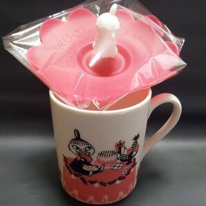 リトルミイ ムーミン 陶器 マグカップ 立体シリコン蓋付き 花型 コレクション YAMAKA MOOMIN VALLEY