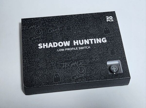 Kailh Shadow Hunting ロープロファイル キースイッチ 20個 Lofree Ghost レバーレス