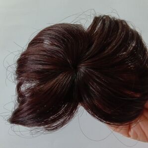 ヘアアクセサリー ポイントウィッグ ブラウン 白髪かくし