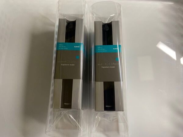 新品未開封 ユニボール ゼント シグニチャーモデル メタリックブラック セット uniball ZENTO 三菱鉛筆