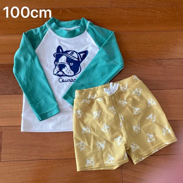 100cm petit main プティマイン 水着 男の子 上下セット