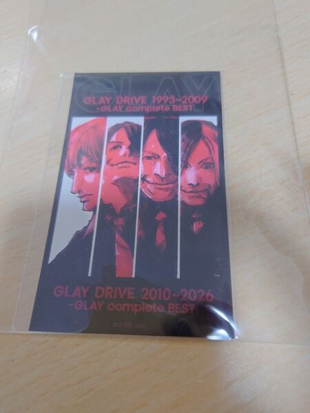 GLAY DRIVE 1993〜2009 -GLAY complete BEST 特典 ステッカー