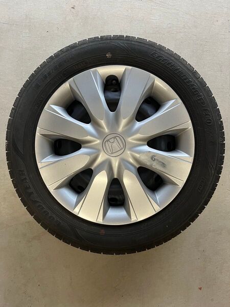 N-WGN JH1 純正スチールホイール&タイヤ(155/65R14)セットホイールキャップ付き 1本