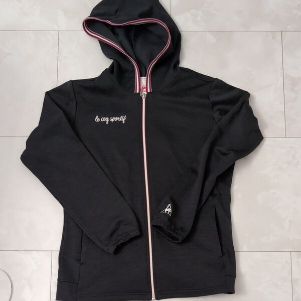 le coq sportif ジップアップパーカー ブラック