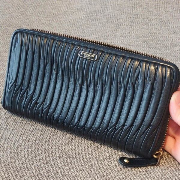 COACH コーチ ブラック 長財布 ウォレット ブランド財布
