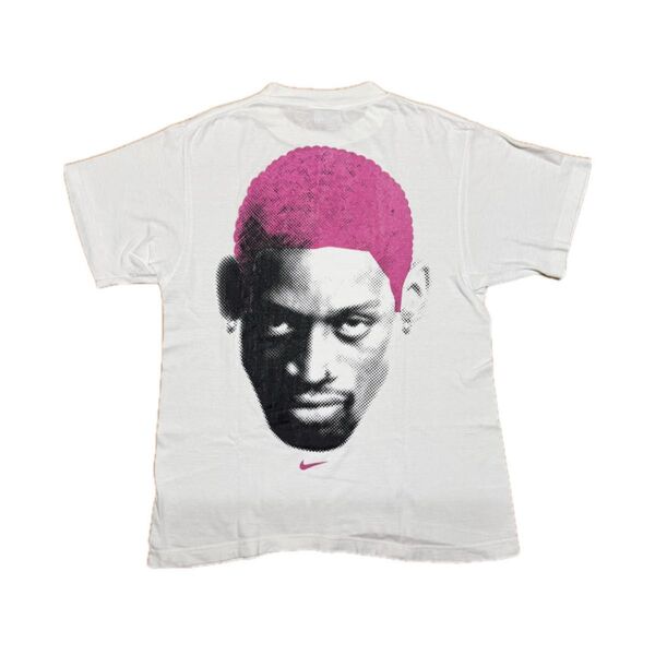 90s Nike デニス・ロッドマン 顔 プリント Tシャツ ピンク アメリカ製