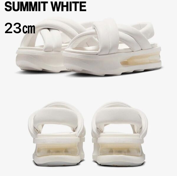 【新品】23cm ナイキ Nike W AIR MAX ISLA 厚底サンダル SUMMIT WHITE