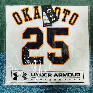 【新品未開封品】 読売ジャイアンツ 岡本和真 レプリカユニフォーム サイズXXL アンダーアーマー 巨人 フル刺繍 プロ野球 25