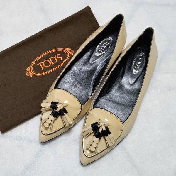 【新品未使用品】TOD'S トッズフラットシューズ バレエシューズ 23.5