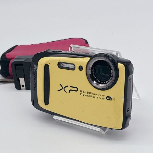 FUJIFILM FinePix XP90 コンパクトデジタルカメラ 富士フイルム 防水 フジフィルム イエロー