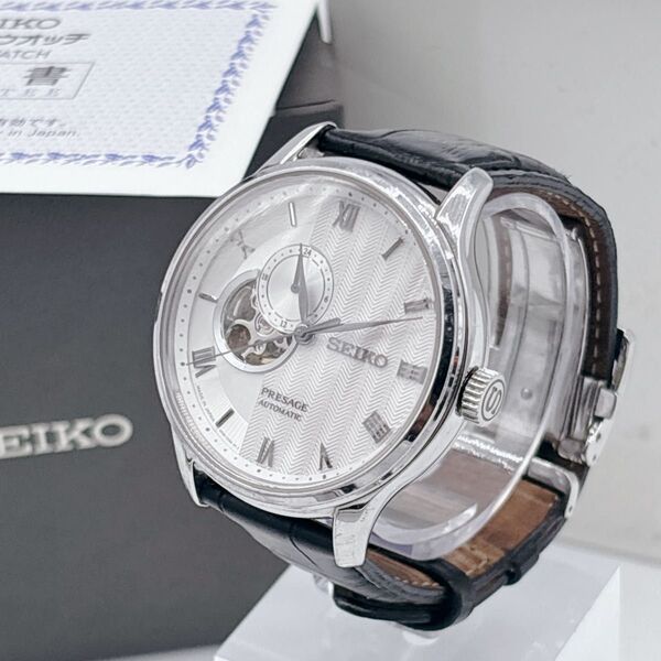 SEIKO 自動巻き 腕時計 SARY095 プレザージュ 日本庭園 砂紋×丸窓 セイコー PRESAGE Basic Line