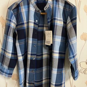 ◆新品◆417エディフィス チェック7部丈シャツ Mサイズ