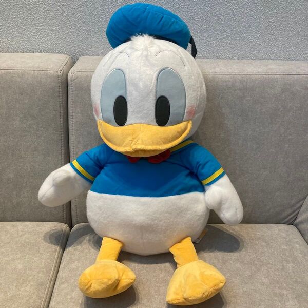 【新品タグ付き】ドナルドダック FukuFuku もこふわジャンボぬいぐるみ ディズニーぬいぐるみ 約50cm ドナルドぬいぐるみ