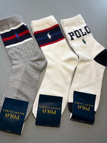 Polo Ralph Lauren メンズソックス 3足セット 24-27CM