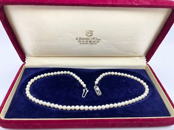 MIKIMOTO オールド ミキモト パール ネックレス ヴィンテージ アクセサリー 真珠 シルバー
