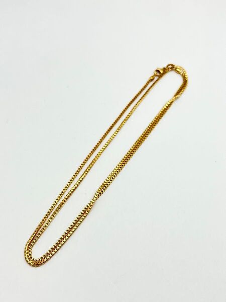 【極美品】K18YG デザイン ネックレス チェーン 18金 イエローゴールド K18 レディース メンズ アクセサリー