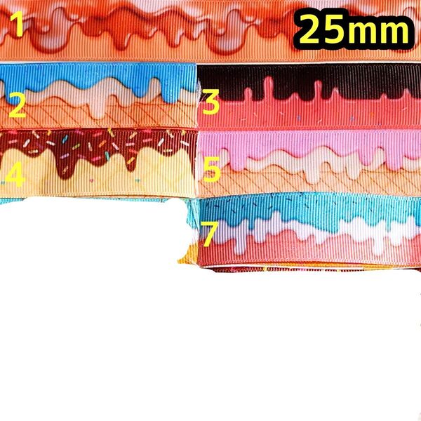 グログランリボン 25mm リボン 切り売り ハンドメイド
