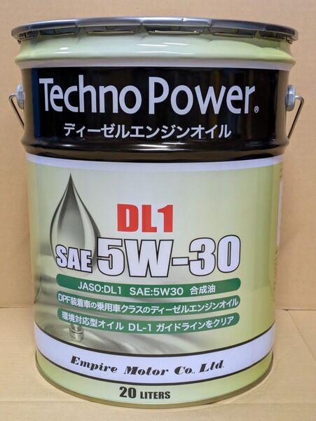 全国送料無料 テクノパワー 高性能ディーゼル車専用オイル DL-1 5W-30 20L