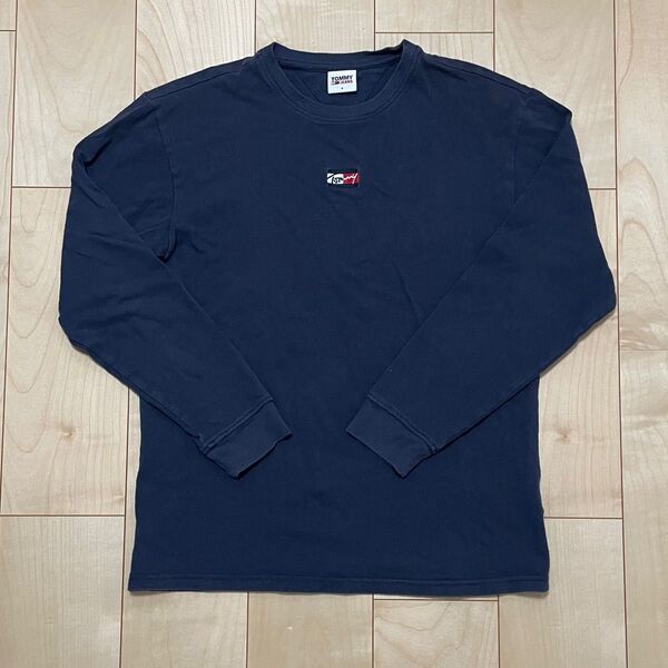 【希少】TOMMY JEANS 長袖Tシャツ ネイビー