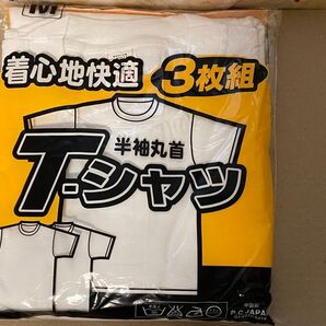 半袖丸首Tシャツ3枚セット★白色無地・Mサイズ★新品